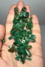 Panjshir Emerald Rough Lot Afghanistan | Untreated Green Emerald Crystals_135 Ct picture