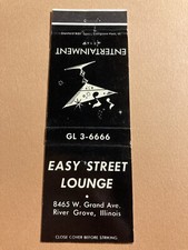 Easy Street Lounge River Grove Illinois IL Vintage Matchcover picture