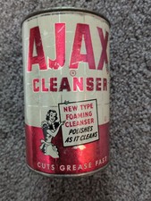 Antique Ajax Cleaner Can Unopened And Full picture