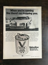 Vintage 1973 Valvoline Motor Oil Mickey Thompson Full Page Original Ad 1022 picture