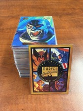 1994 Marvel Masterpieces Complete 140Card Base Set fleer 5 Signature Cards picture