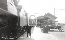 Soo Line Railroad Train Station Depot Lake Villa Illinois IL Reprint Postcard picture