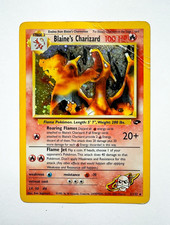 Blaine’s Charizard Holo 2/132 Gym Challenge English Vintage Pokemon WOTC (Error) picture