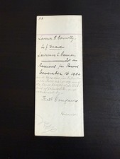 Abolitionist Frederick Douglass Signed Deed Washington DC 1882 picture