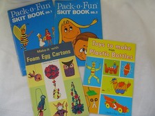 Pack O Fun Magazine Booklets Lot of 4 Vintage Skits Scrap Craft Kids picture