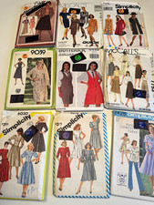 Simplicity McCall's Butterick Mixed Brands Vintage Original Women's Pattern Lot picture