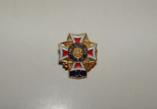 Ladies Auxiliary VFW 20 Year Pin, Gold-tone Color,  Age Unknown, pre-owned picture