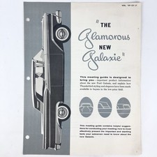Original 1959 Ford Glamorous New Galaxie Meeting Guide Dealer Resource picture
