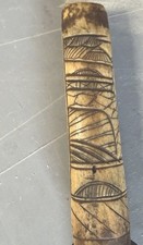 Japanese Sword - Antique - Carved Handle - w/Scabbard picture