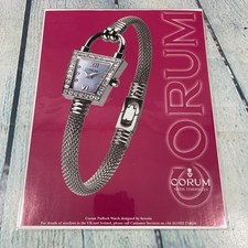 2000 Corum Lady Watch Swiss Timepiece Vtg Print Ad/Poster Promo Art Magazine Pg picture