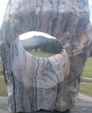 13.25Lb Zebra Calcite W CORED 4