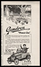 1922 Gendron PEDAL CAR Antique Vintage Magazine Small Partial-page PRINT AD picture