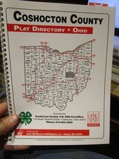 1997 Coshocton County Ohio Plat Book Land Owner Maps Conesville Fresno Nellie picture