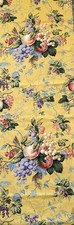 Vintage Faversham A Ramm Fabric Made In England 3.5 Yards/56” Wide Yellow Fruit picture