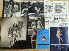 1940's Ice Capades Lot Original Skater Photos, Ad Templates, Petty Programs picture
