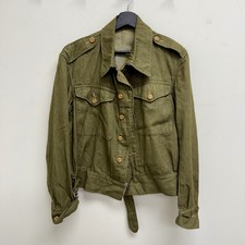 Post WWII 1950s British Army Denim Battle Blouse Jacket Mint Condition picture