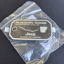 Jeep Badge of Honor rubicon ridge Hot Springs ORV Park AR Vehicle Badge picture
