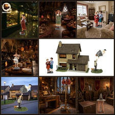 Dept 56 Harry Potter No 4 Privet Drive + Inflatus Ltd. Ed Grail + 5 Figure Set picture