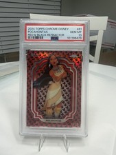 Topps 2024 Chrome Disney Pocahontas #61 Red & Black Refractor PSA /28 picture