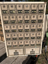 (32) VINTAGE POST OFFICE University doors, cabinet, can ship #5 picture