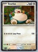 Pokémon TCG Snorlax SVP122 Black Star Promos Cosmos Holo Blister Pack Promo picture