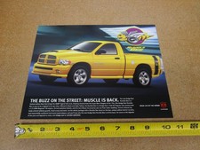 2004 Dodge Ram 1500 Rumble Bee truck pickup sales SHEET brochure ORIGINAL picture