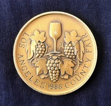 1986 Los Angeles County Fair Medallic Art Company Bronze Collectible Medal Coin picture