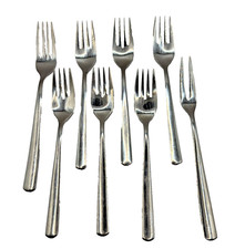 VTG 1967-1986 WMF Cromargan Line (Older) 18/10 FORKS Mixed Lot Of 8 as Pictured picture