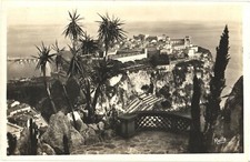 Monaco Le Rocher from Exotic Gardens RPPC Real Photo Postcard Unused picture
