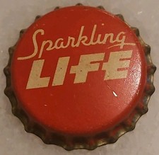 Vintage Sparkling Life Cork Lined Bottle Cap Crown Unused, 1 Piece picture