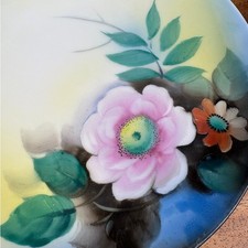 Antique Noritake Hand Painted Floral Dessert Plates Set Of 4 M Wreath 1915 picture