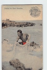 1908 Hawaiian Net Fisherman~Aloha Nui UDB~Hawaii SouthSea Curio #90 Postcard -H7 picture