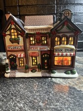 Holiday Time Shopping Square Plaza Commercial Christmas Village Lighted picture
