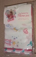 Vintage 1995 Barbie Pillowcase Pink Roses Hearts Music The Bibb Company USA- NOS picture