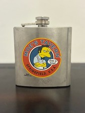 Universal Studios The Simpsons Moe's Tavern Stainless Steel Flask picture
