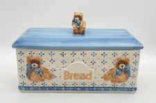 VTG Tienshan Theodore Country Bear Ceramic Bread Box-14