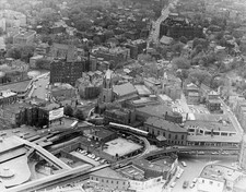 An aerial view of Dudley Square in Boston May 9 1963 Boston MA Old Photo picture