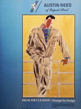 1984 The Cue Shop Print Ad - Austin Reed of Regent Street Men's Fashions picture