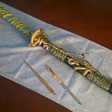 Complete Vintage Marto Toledo Model 253 Dragon Katana w/ Kogatana & Kogai Spain picture