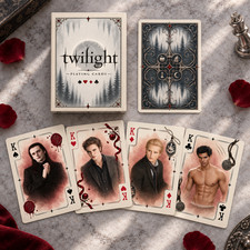 Twilight Saga Playing Cards, Edward Bella Vampire Romance Poker Deck Collectible picture