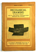 Mechanical Drawing Oscar E Perrigo Part 4 Machinerys Reference Book 88 1912 picture