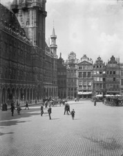 Travel views of Europe 1900s Grand Place Brussels Historic Old Photo 3 picture
