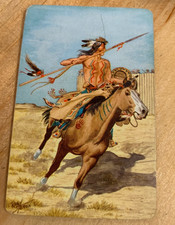 Very Rare 1956 Quaker Pack-O-Ten #16 Crazy Horse Sioux War Chief Card NM-MT picture