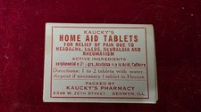 Vintage Kaucky's Home Aid Tablets Box Berwyn Illinois Pharmacy Empty picture