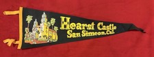Vintage Hearst Castle San Simeon California 25 Inch Travel Pennant picture