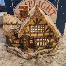 Lilliput Lane Lamplight Series “The Candlemaker” Cottage 751C With Box picture