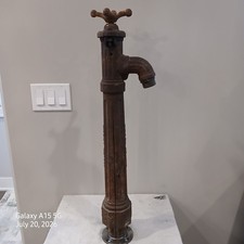 Vintage Patina Cast Iron Total Eclipse(Garden, Yard, Fire) Hydrant