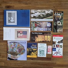 Washington DC Vintage 2001 Travel Souvenir Lot Smithsonian White House Map Guide picture