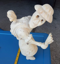 Handcarved Skeleton Oaxaca Mexican Folk Art Day of the Dead Agustin Cruz Tinoco picture