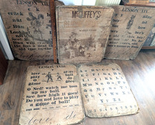 Antique 1880 Mcguffey's Reading Charts 26 x 32
